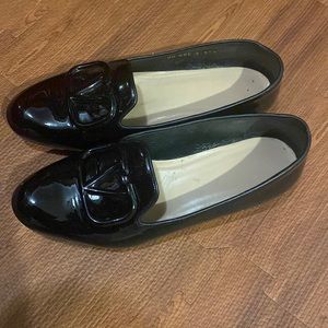 Valentino Garavani Vlogo Loafers | Color: Black | Size: 37 1/2 European Size